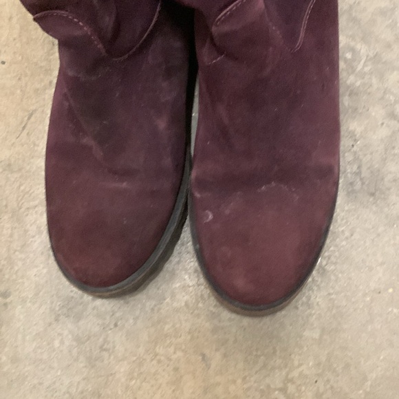 Bally Purple Winter suede chitilla fur Boots with Rugged Sole - Picture 2 of 6